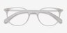 Hubris Matte Clear PlastiqueMontures de lunettes de vue d'EyeBuyDirect, Vue Rapprochée