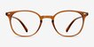 Hubris Clear Copper PlasticEyeglass Frames from EyeBuyDirect, Front View