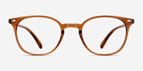 Hubris Clear Copper Plastic Eyeglass Frames