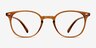 Hubris Clear Copper PlastiqueMontures de lunettes de vue d'EyeBuyDirect, Vue de Face