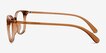Hubris Clear Copper PlasticEyeglass Frames from EyeBuyDirect, Side View