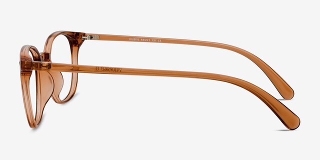 Hubris Clear Copper PlastiqueMontures de lunettes de vue d'EyeBuyDirect, Vue de Côté