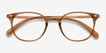 Hubris Clear Copper PlasticEyeglass Frames from EyeBuyDirect, Closed View