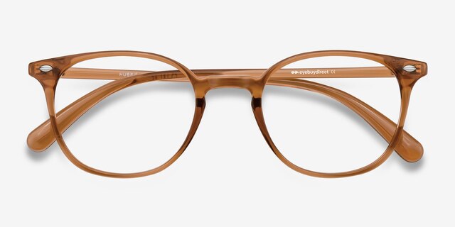 Hubris Clear Copper PlastiqueMontures de lunettes de vue d'EyeBuyDirect, Vue Rapprochée