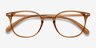 Hubris Clear Copper PlastiqueMontures de lunettes de vue d'EyeBuyDirect, Vue Rapprochée