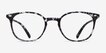 Hubris Black Floral PlasticEyeglass Frames from EyeBuyDirect, Front View