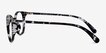 Hubris Black Floral PlasticEyeglass Frames from EyeBuyDirect, Side View