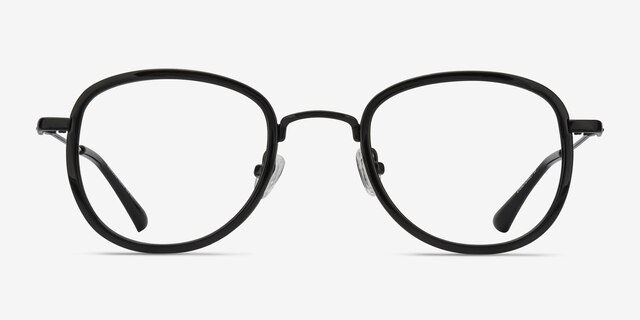 Vagabond Black PlasticEyeglass Frames from EyeBuyDirect, Front View