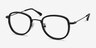 Vagabond Black PlasticEyeglass Frames from EyeBuyDirect, Angle View