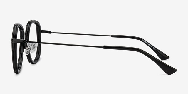 Vagabond Black PlasticEyeglass Frames from EyeBuyDirect, Side View