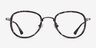 Vagabond Gray Floral PlasticEyeglass Frames from EyeBuyDirect, Front View