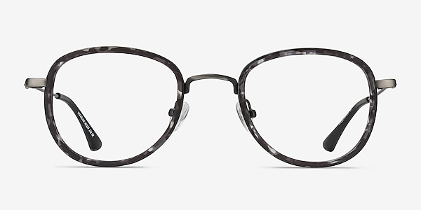 Vagabond Gray Floral Plastique Montures de lunettes de vue