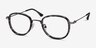 Vagabond Gray Floral PlasticEyeglass Frames from EyeBuyDirect, Angle View