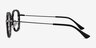 Vagabond Gray Floral PlasticEyeglass Frames from EyeBuyDirect, Side View