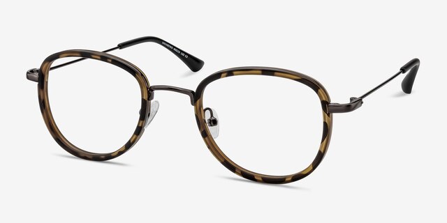 Vagabond Tortoise PlasticEyeglass Frames from EyeBuyDirect, Angle View