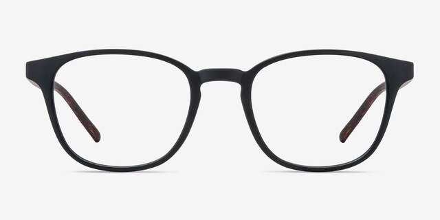 Allegory Matte Black PlasticEyeglass Frames from EyeBuyDirect, Front View