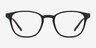 Allegory Matte Black PlasticEyeglass Frames from EyeBuyDirect, Front View