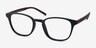 Allegory Matte Black PlasticEyeglass Frames from EyeBuyDirect, Angle View