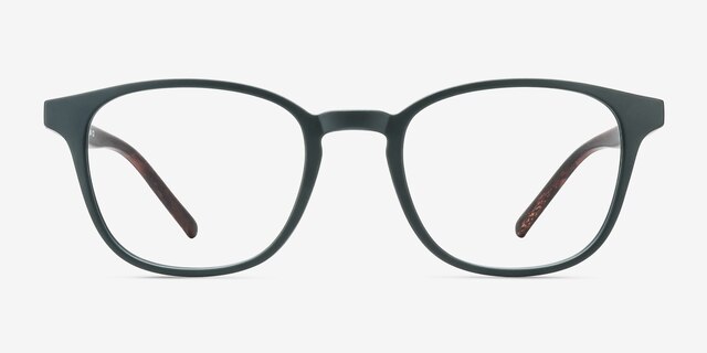 Allegory Dark Green PlasticEyeglass Frames from EyeBuyDirect, Front View