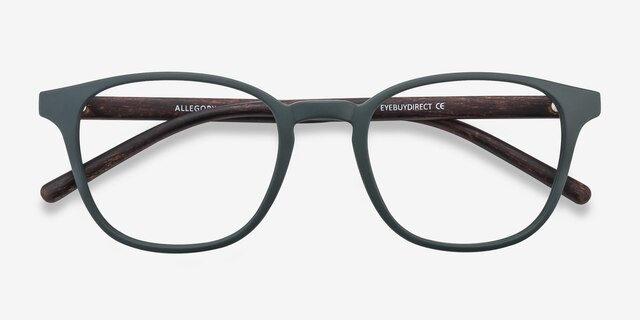 Allegory Dark Green PlasticEyeglass Frames from EyeBuyDirect, Closed View