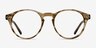 Method Brown Striped AcetateEyeglass Frames from EyeBuyDirect, Front View
