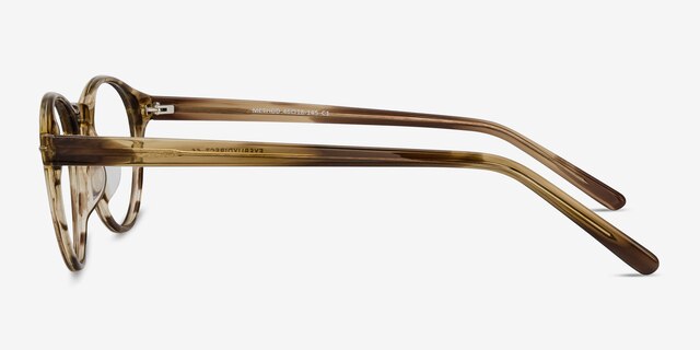 Method Brown Striped AcetateEyeglass Frames from EyeBuyDirect, Side View