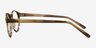 Method Brown Striped AcetateEyeglass Frames from EyeBuyDirect, Side View