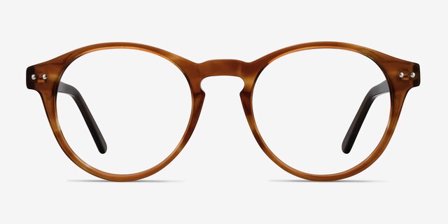 Method Brown AcetateEyeglass Frames from EyeBuyDirect, Front View