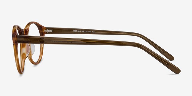 Method Brown AcetateEyeglass Frames from EyeBuyDirect, Side View