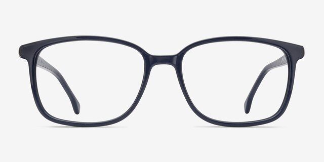 Vale Dark Navy AcetateEyeglass Frames from EyeBuyDirect, Front View