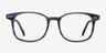 Lift Blue Striped AcetateEyeglass Frames from EyeBuyDirect, Front View