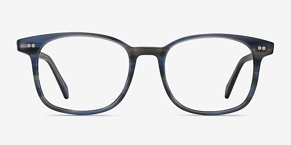 Lift Blue Striped Acetate Eyeglass Frames
