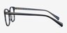 Lift Blue Striped AcetateEyeglass Frames from EyeBuyDirect, Side View