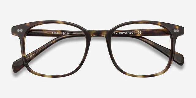 Lift Tortoise AcetateEyeglass Frames from EyeBuyDirect, Closed View