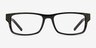 Aidan Black AcetateEyeglass Frames from EyeBuyDirect, Front View
