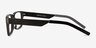 Aidan Black AcetateEyeglass Frames from EyeBuyDirect, Side View