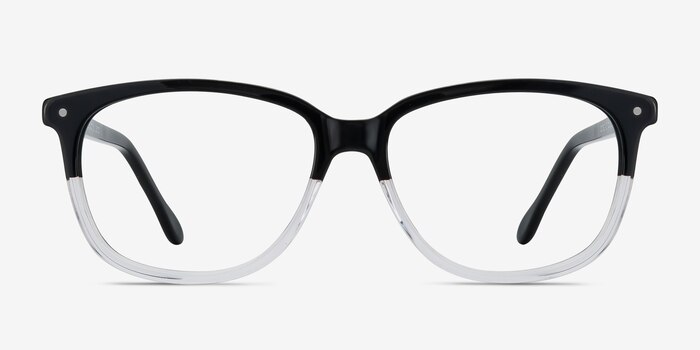 Escape Clear Black Acétate Montures de lunettes de vue d'EyeBuyDirect