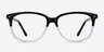 Escape Clear Black AcetateEyeglass Frames from EyeBuyDirect, Front View