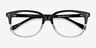 Escape Clear Black AcetateEyeglass Frames from EyeBuyDirect, Closed View