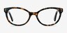 Valentina Brown Floral AcetateEyeglass Frames from EyeBuyDirect, Front View