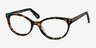 Valentina Brown Floral AcetateEyeglass Frames from EyeBuyDirect, Angle View