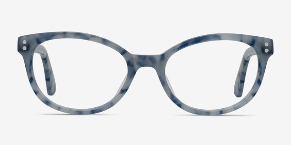Valentina Blue Floral Acetate Eyeglass Frames