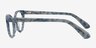 Valentina Blue Floral AcétateMontures de lunettes de vue d'EyeBuyDirect, Vue de Côté
