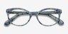 Valentina Blue Floral AcétateMontures de lunettes de vue d'EyeBuyDirect, Vue Rapprochée