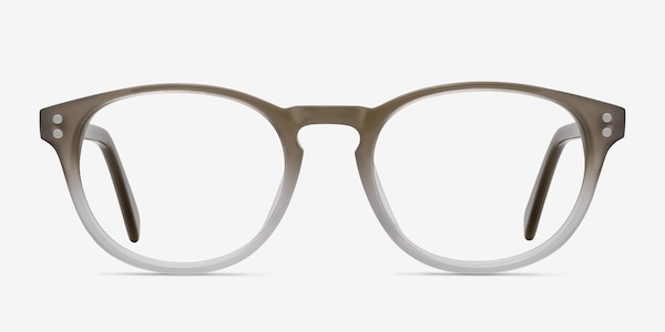 Split Brown Acetate Eyeglass Frames