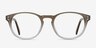 Split Brown AcetateEyeglass Frames from EyeBuyDirect, Front View