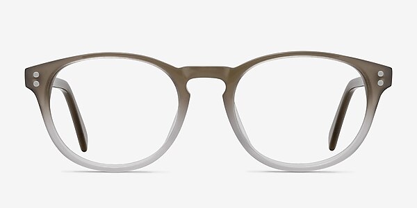 Split Brown Acetate Eyeglass Frames