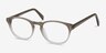Split Brown AcetateEyeglass Frames from EyeBuyDirect, Angle View