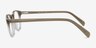 Split Brown AcetateEyeglass Frames from EyeBuyDirect, Side View