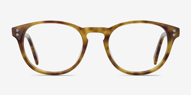 Split Tortoise AcetateEyeglass Frames from EyeBuyDirect, Front View